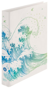 herlitz Classeur à anneaux maX.file GREENline Vague, A4