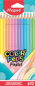 Maped Dreikant-Buntstift COLOR'PEPS Pastel, 12er Kartonetui