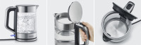 SEVERIN Bouilloire WK 3420, verre / acier inoxydable SEVERIN Bouilloire WK 3420, verre / acier inoxydable