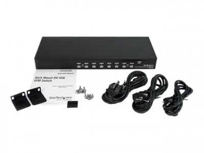 Startech : 8 PORT 1U RACK MOUNT DVI USB KV SWITCH