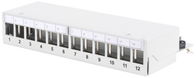 DIGITUS Panneau de brassage modulaire Desktop, 12 ports