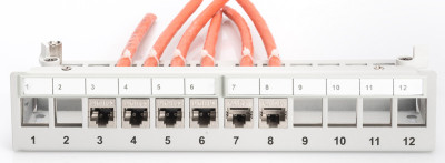 DIGITUS Panneau de brassage modulaire Desktop, 12 ports