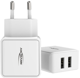 ANSMANN Chargeur USB Home Charger HC212, 2x port USB, noir