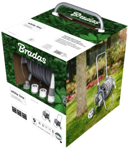 Bradas Dévidoir sur roues WHITE SILVER PLUS, kit, 1/2