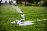 Bradas Arroseur circulaire WHITE LINE, 4 fonctions,sur socle Bradas Arroseur circulaire WHITE LINE, 4 fonctions,sur socle