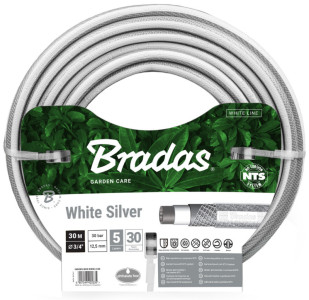 Bradas Tuyau d'arrosage NTS WHITE SILVER, 1/2