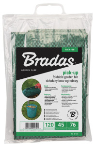 Bradas Sac à végétaux PICK-UP, repliable, 120 litres, vert