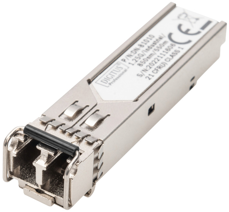 DIGITUS Module industriel mini GBIC (SFP), 1,25 Gbps, 550 m