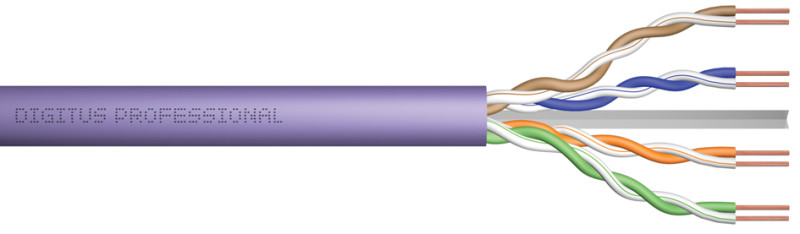 DIGITUS Installationskabel Kat.6, U/UTP, simplex, 305 m, Dca