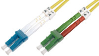 Câble de raccordement fibre optique DIGITUS, LC Duplex (APC) - LC Duplex (PC), 2 m Câble de raccordement fibre optique DIGITUS, LC Duplex (APC) - LC Duplex (PC), 2 m