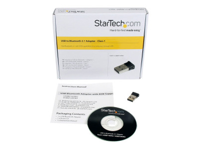 Startech : MINI USB BLUETOOTH 2.1 ADAPTER CLASS 1 EDR WIRELESS NETWORK