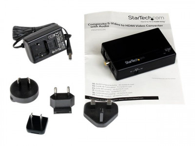 Startech : COMPOSITE et S-VIDEO TO HDMI CONVERTER avec AUDIO