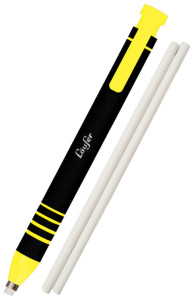 Läufer Gomme-stylo en plastique, 2 gommes de recharge incl.,