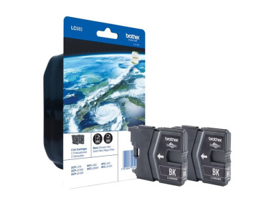 Brother : LC-985BK pack 2 CART NOIR BLIST pour MFCJ415W/J615W DCPJ315W/J125