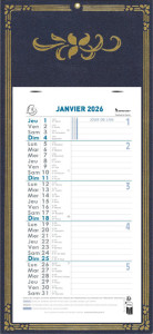 EXACOMPTA Calendrier mural 2025, 230 x 130 mm, fond Skytos