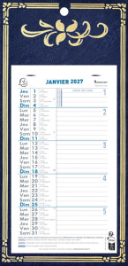 EXACOMPTA Calendrier mural 2025, 285 x 155 mm, fond Skytos