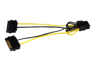 Startech : 6IN SATA POWER TO 8 PIN PCIE VIDEO card POWER cable ADAPTER