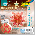 folia Feuilles de papier pliable étoile Bascetta, violet / folia Feuilles de papier pliable étoile Bascetta, violet /