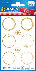AVERY Zweckform ZDesign Stickers de Noel 