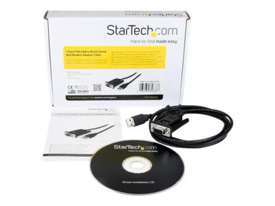 Startech : USB TO NULL MODEM RS232 DB9 SERIAL DCE ADAPTER cable W/ FTDI