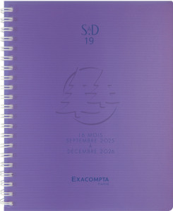 EXACOMPTA Agenda semainier de bureau SAD 19W, 2018/2019