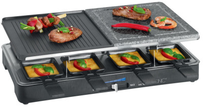 CLATRONIC Four à raclette RG 3518, avec pierrade