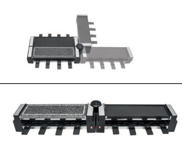 CLATRONIC Raclette-Grill RG 3678, mit heißem Stein