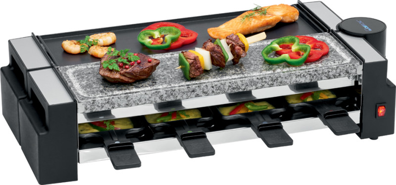 CLATRONIC Raclette-grill RG 3776, pour 8 personnes, noir