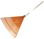 Bradas Balai à feuilles Quick Fit, manche en bois, 20 dents Bradas Balai à feuilles Quick Fit, manche en bois, 20 dents