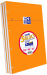 Oxford Bloc-notes, A4, quadrillé, perforé 4 trous, lot de 3 Oxford Bloc-notes, A4, quadrillé, perforé 4 trous, lot de 3