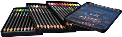 POSCA Crayons de couleur PENCIL KPE200, étui métal de 36