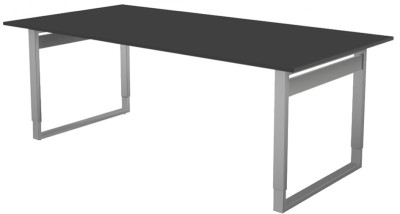 kerkmann Table de conférence Form 5, (L)2.000 mm, gris clair