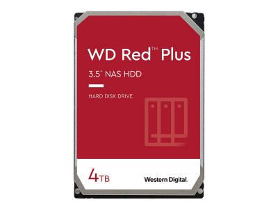 Western Digital : retail DESKTOP RED PLUS 4TB retail kit - 3.5IN SATA