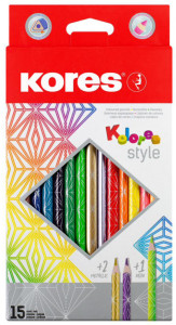 Kores Crayon couleur triangulaire 