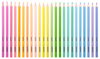 Kores Crayon de couleur triangulaire Kolores Pastel, étui 24