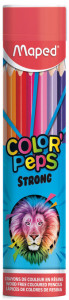 Maped Crayon de couleur COLOR'PEPS STRONG, boîte ronde de 36