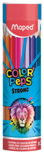 Maped Crayon de couleur COLOR'PEPS STRONG, boîte ronde de 36