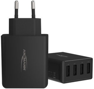 ANSMANN Chargeur USB Home Charger HC430, 4x port USB, noir