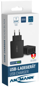 ANSMANN Chargeur USB Home Charger HC430, 4x port USB, noir