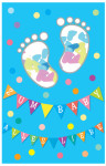 Carte de naissance SUSY CARD « Boy's Confetti Feet »