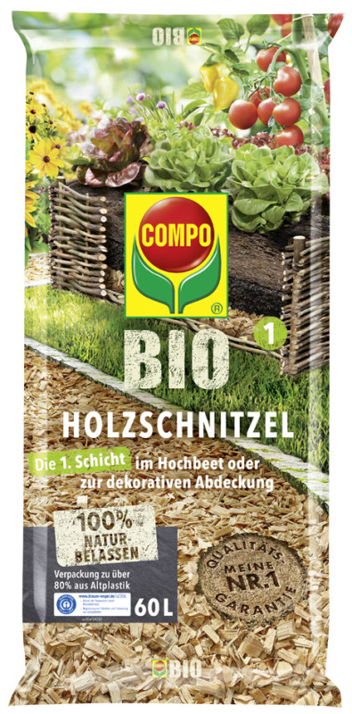 COMPO BIO Copeaux de bois, 60 litres