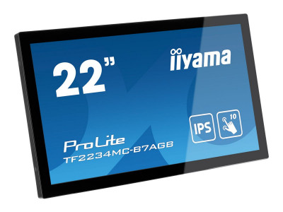 Iiyama : 21.5IN LCD TOUCH 1920X1080 16:9 TF2234MC-B7AGB 1000:1 8MS BLACK