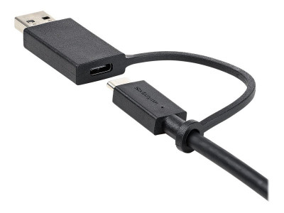 Startech : USB C cable avec USB A ADAPTER- 1M USB-C HYBRID DOCK cable