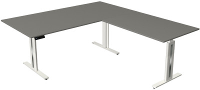 kerkmann Sitz-Steh-Schreibtisch Move 3 fresh mit Anbau