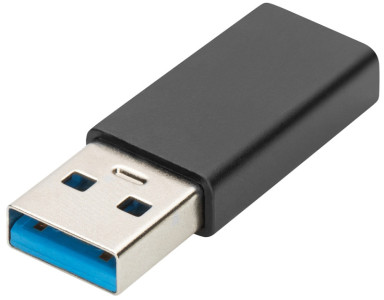 DIGITUS Adaptateur USB Type-C, USB A - USB-C, noir