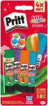 Pritt Bâton de colle Fun Colors, carte blister de 4
