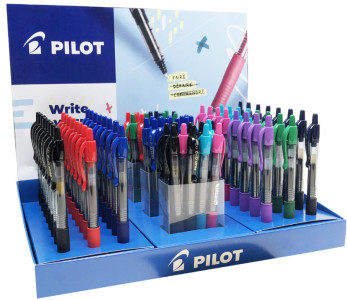 PILOT Stylo à encre gel G2 07, présentoir de 120
