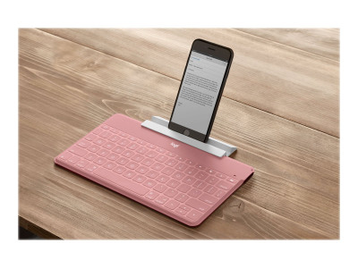 Logitech : KEYS-TO-GO BLUSH PINK DEU CENTRAL