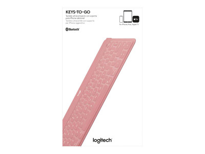Logitech : KEYS-TO-GO BLUSH PINK DEU CENTRAL