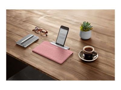 Logitech : KEYS-TO-GO BLUSH PINK DEU CENTRAL